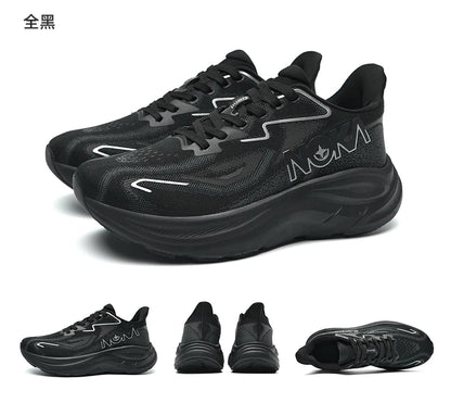 Breathable lightweight men's running shoe – flyknit upper, rubber outsole, spring autumn sport
