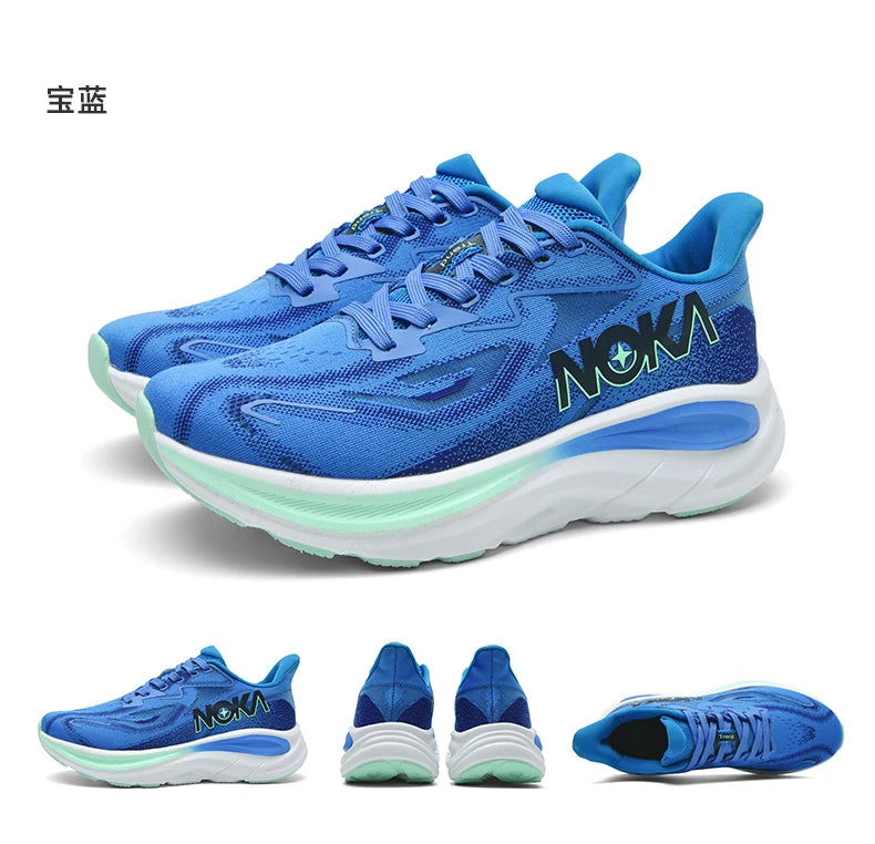 Breathable lightweight men's running shoe – flyknit upper, rubber outsole, spring autumn sport