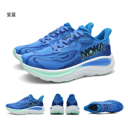 Breathable lightweight men's running shoe – flyknit upper, rubber outsole, spring autumn sport