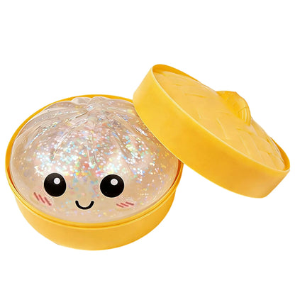 Glitter Bun Fidget Toy Kawaii Dumpling Squeeze Dough Ball Desk Toy Viral Fall 2026 Gift Stress Relief