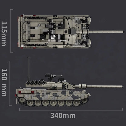 Military Tank Building Blocks Leopard 2A7 Model 1007 Pieces Camouflage Brick Set Fall 2026 Gift