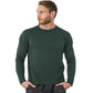 Merino Wool Thermal Base Layer Set Men's - 240G Midweight Long Sleeve Top & Free Hiking Socks