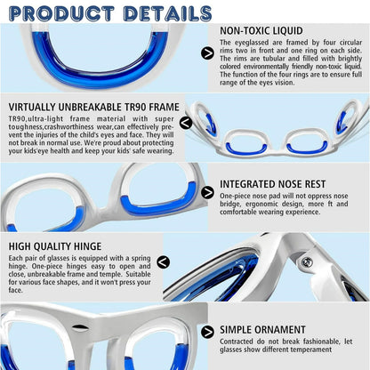 Reisekrankheit Brille Kinder Ultraleicht Reisebrille Sommerreise 2025 Übelkeitslinderung Auto Luft See