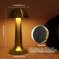 Metal Touch Control LED Mushroom Lamp - Rechargeable Night Light for Bedroom, 3 Levels of Brightness