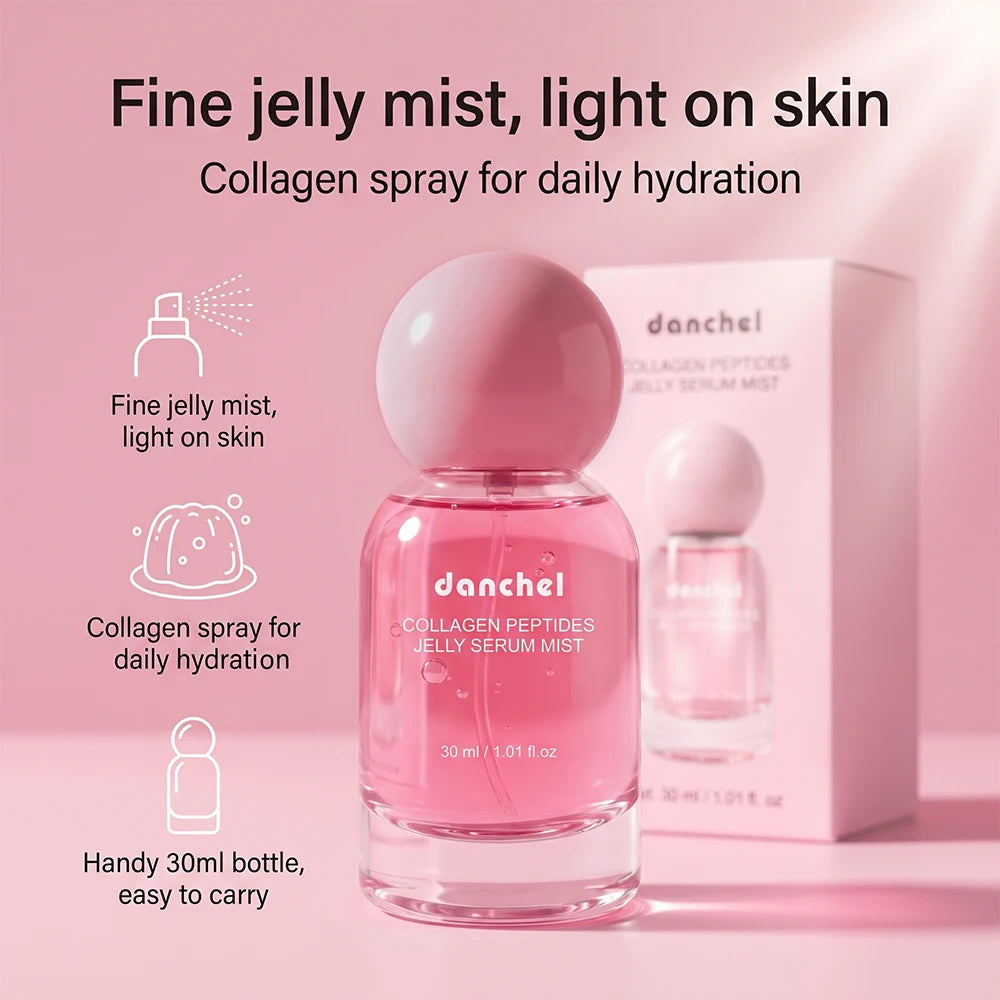 Collagen Peptides 2-in-1 Jelly Serum & Face Mist – Deep Hydration Moisturizing Skin Care Spray 2026