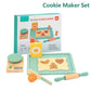 Wooden Kids Coffee & Cookie Maker Toy Set - Educational Pretend Play Kitchen Gift for Boys & Girls