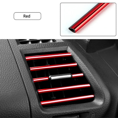 U-Shaped Car Air Conditioner Outlet Strips - 10 PCS Flexible Decorative Car Accessories