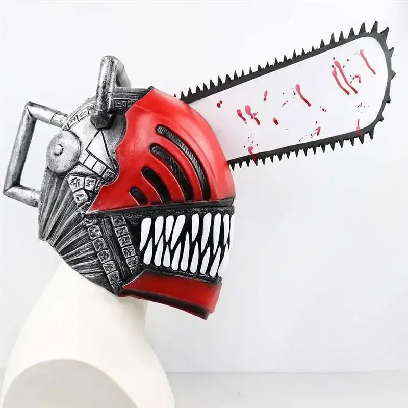 Chainsaw Man Denji latex anime-cosplaymaskerhelm voor heren en volwassenen, Halloween-carnavalaccessoire 2026