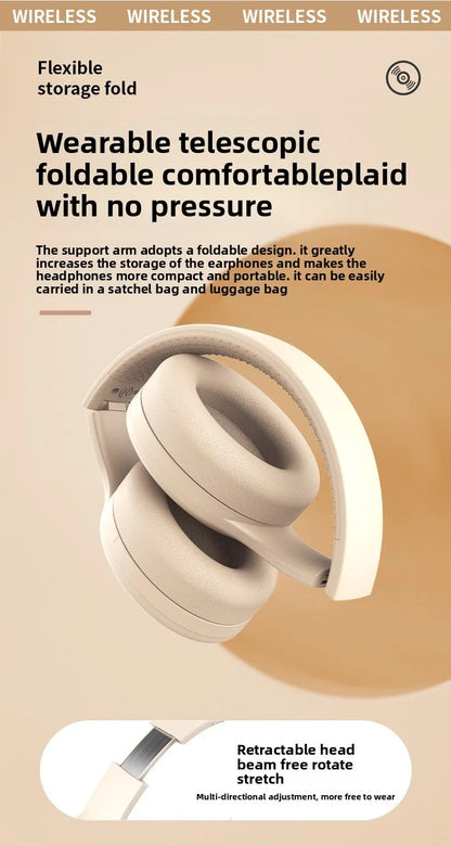 Wireless Bluetooth Headphones Over Ear Noise Cancelling