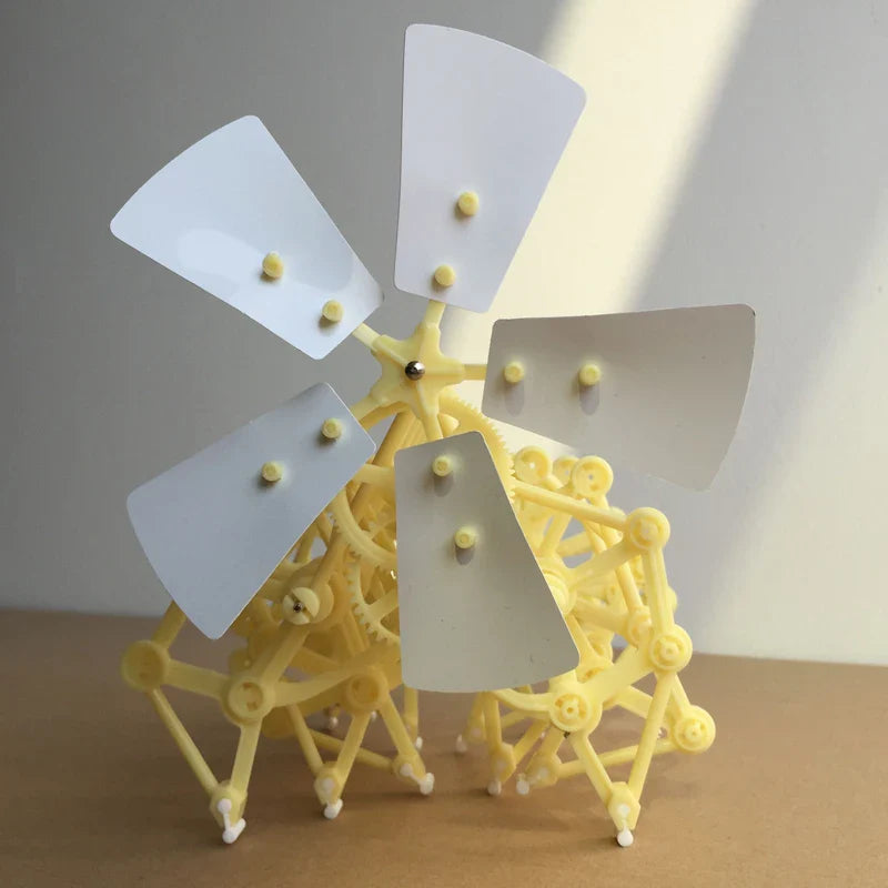 Kit Robot Alimentato a Vento Giocattolo Bionico Camminante Fai-da-te Esperimento STEM Estate 2025 Regalo Pratico Non Elettrico