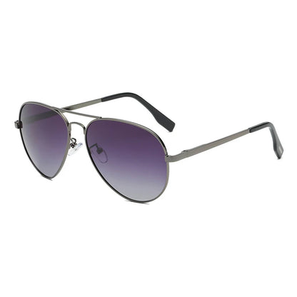Klassische Big Pilot Sonnenbrille für Herren - Luxuriöse Metall schwarze Aviator Sonnenbrille UV400