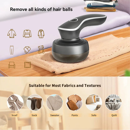 Electric Digital Display Lint Remover Portable Fabric Shaver for Clothes Fluff and Hair Balls