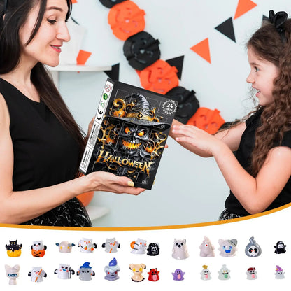 Calendario de Adviento de Halloween 24 Días Decoración de Mesa Coleccionable
