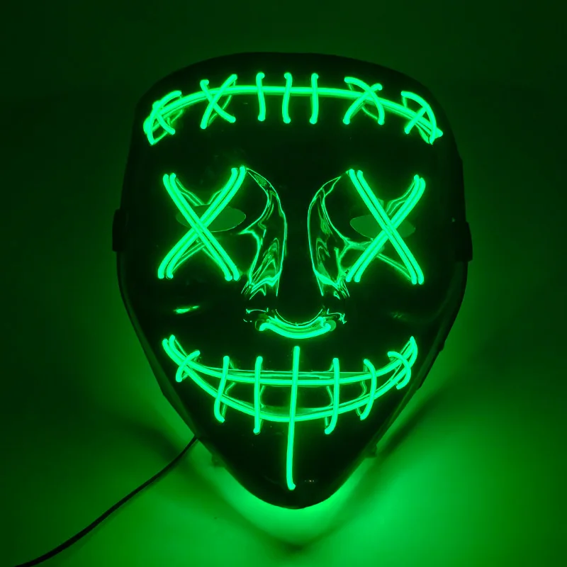 LED Purge Mask with Light Up for Halloween and Parties