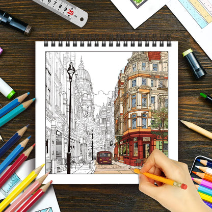 Adult Coloring Book Spiral Bound 30 Sheets 8.3 By 8.3 Inches Holiday Gift Idea For Relaxation 2025