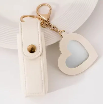 1+1 Free Birkin Inspired Mini Hand Bag - Mini Leather Lipstick Bag Charm Keychain