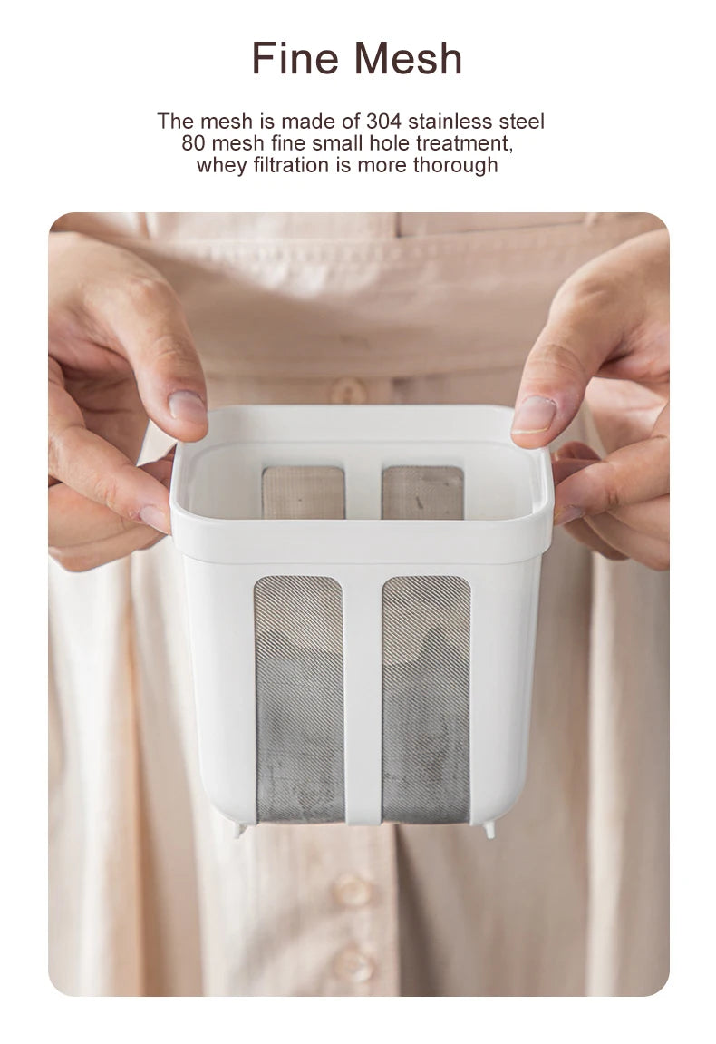 Yogurt Strainer Stainless Steel Filter For Whey Separation