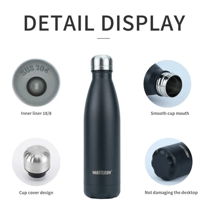 Stainless Steel Water Bottle Insulated Vacuum Flask Double Wall Thermal Cup Keeps Drinks Cold And Hot Summer Travel 2026