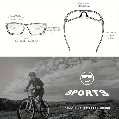 Polarized Fashion Glasses for Men & Women - Outdoor Sports, Cycling, Fishing, Hiking, Golf 2pcs