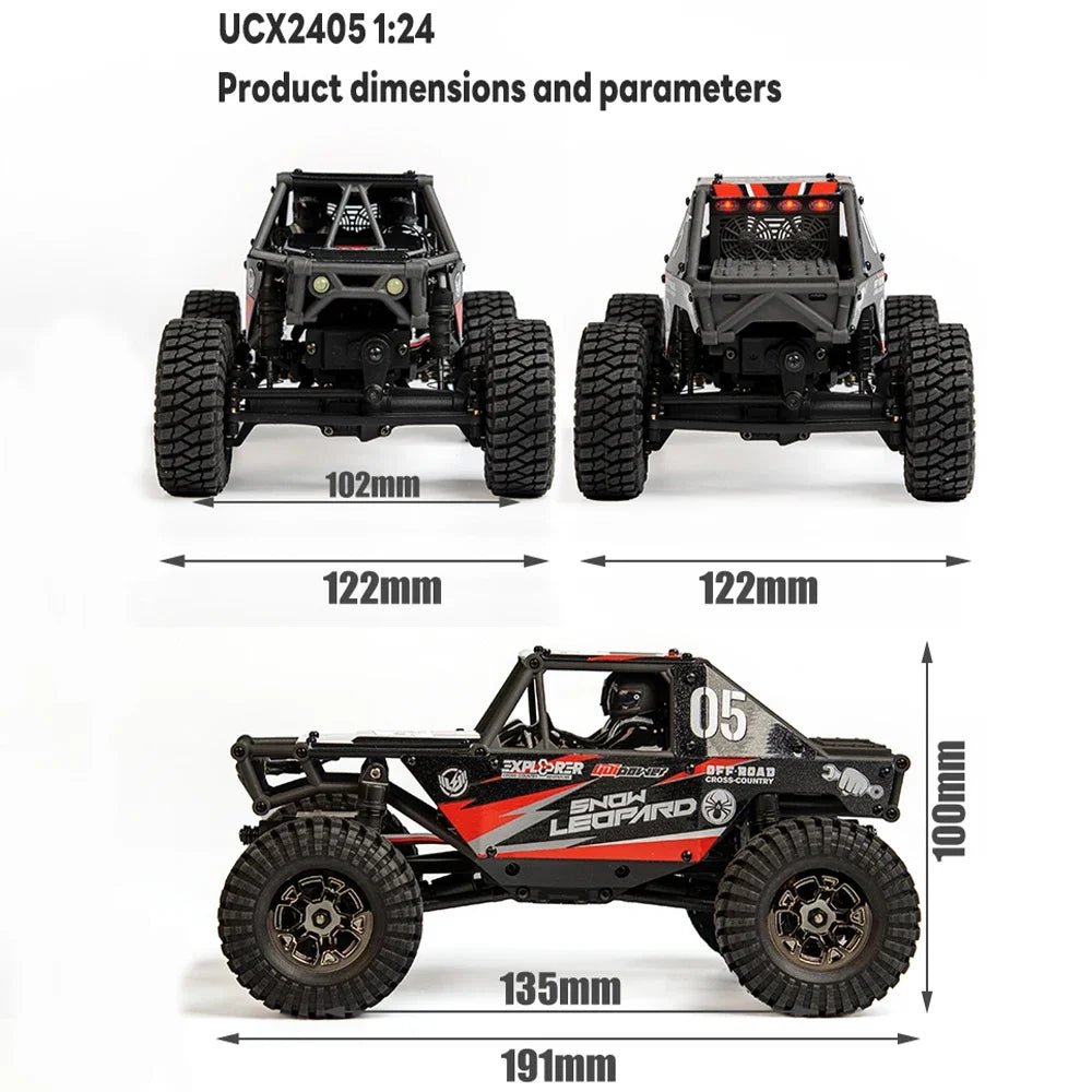 RC Crawler 1/24 Scale – 4WD Off-Road RTR Crawler With Brushless/Brushed Motor, Holiday Gift 2025