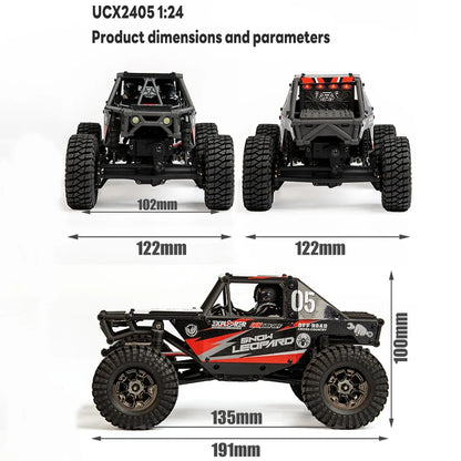 RC Crawler 1/24 Scale – 4WD Off-Road RTR Crawler With Brushless/Brushed Motor, Holiday Gift 2025