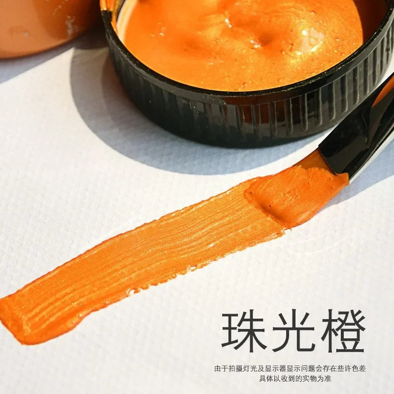 Colore acrilico dorato finitura metallica perlata impermeabile e resistente allo sbiadimento per gesso, tela, forniture per artigianato fai-da-te autunno 2026