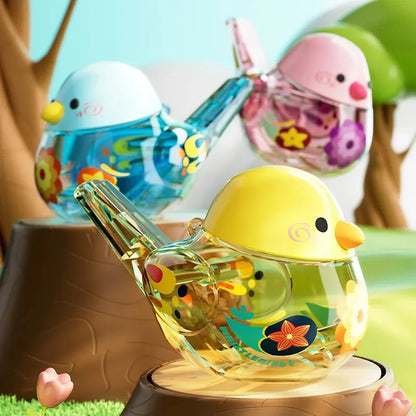 Muzikaal watervogelfluitje voor baby's en peuters - Interactieve vogelroep met waterfunctie voor leuk leren