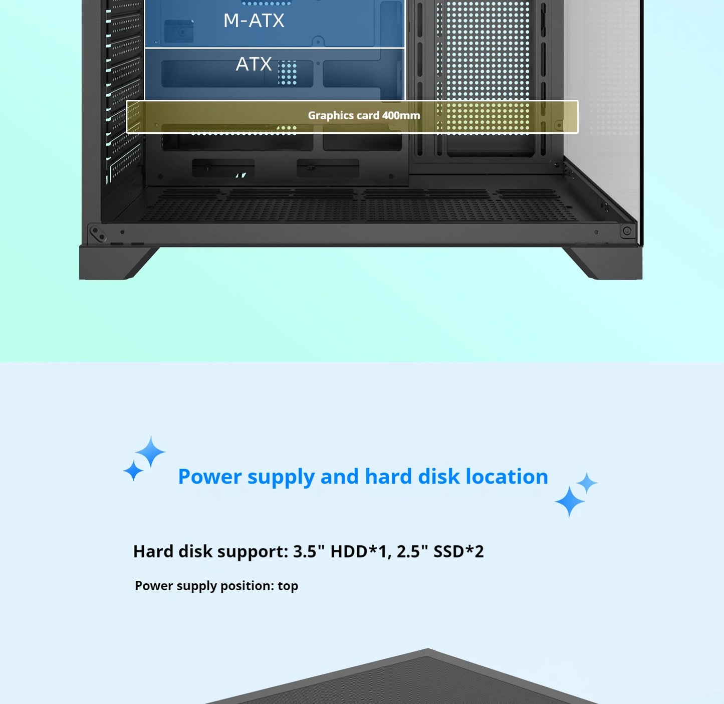 Boîtier PC Gaming Dreamland Pro ATX Double Verre Châssis 360mm