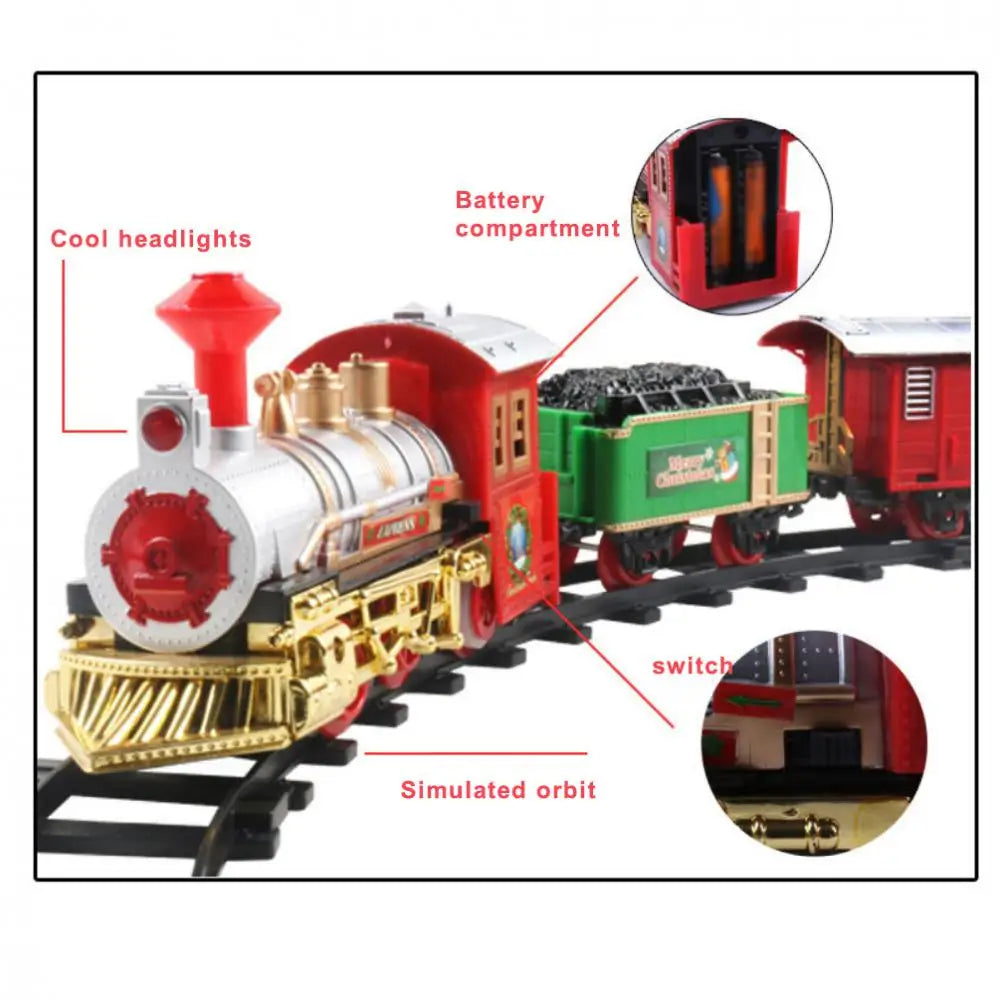 High-Quality Remote Control Electric Train Set - Creative Christmas Gift for Kids, Fun Train Toy with Music and Lights