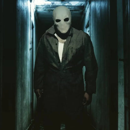 Slenderman maske lateks ansiktsløs skrekk Halloween-kostyme
