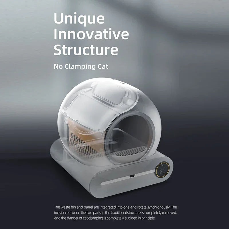 Automatic Smart Cat Litter Box 65L Self Cleaning APP Control Fully Enclosed Litter Box Fall 2025 Gift
