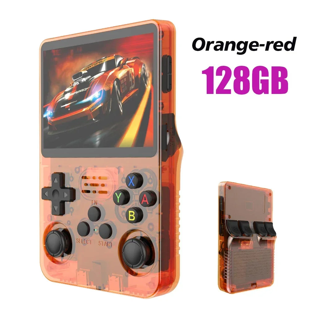 Portable R36S Retro Handheld Video Game Console - 3.5" IPS Screen, 64GB Storage, Linux System