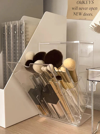 Make-upkwastenhouder met deksel acryl organizer doos grote capaciteit verdeler opslag stofvrij val 2025 cadeau