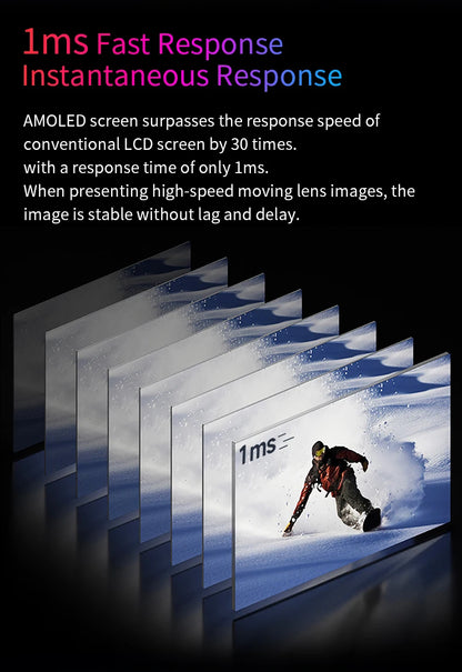 OLED 13.3 bærbar skjerm metallramme reiseskjerm