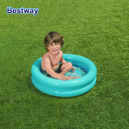 Piscina Inflable para Niños en el Jardín, Piscina Portátil de Verano de 8 pies con PVC Duradero y Colores Brillantes