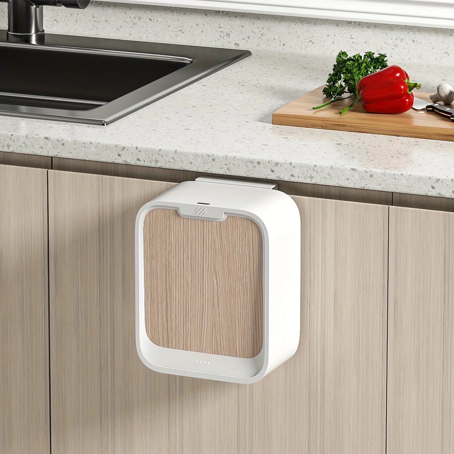 Motion Sensor Trash Can Hanging Bin For Cabinet Door