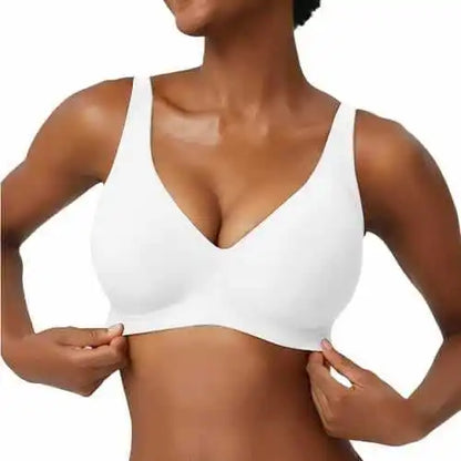 Breathable Women's Bra - Seamless, Full Cup, Wire-Free, Nylon-Elastane Blend, Daily Wear