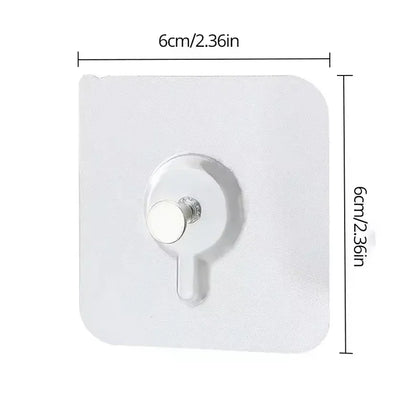 Adhesive Hooks 10 Pack No Drilling Wall Hooks Waterproof For Kitchen And Bathroom Fall 2026 Organization
