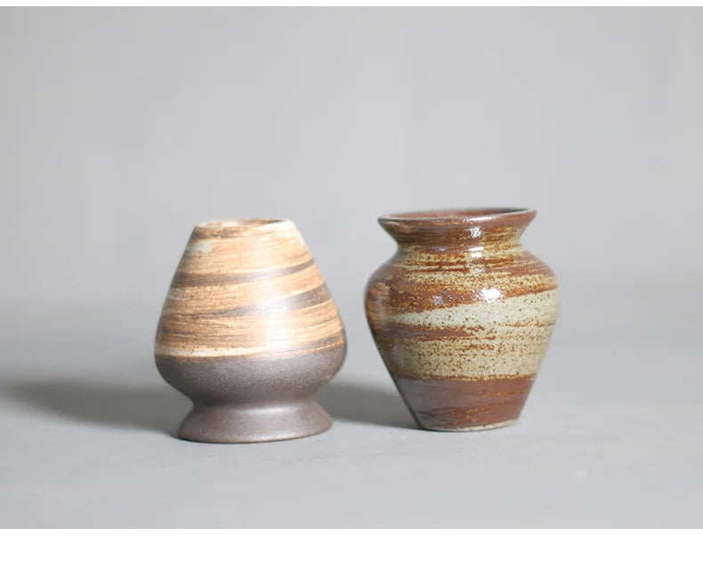 Matcha te pisker holder keramik stativ rustik teudstyr