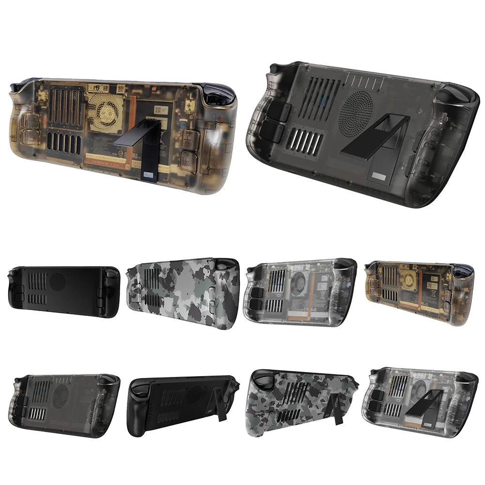 Cubierta trasera transparente para refrigeración de Steam Deck con soporte de soporte