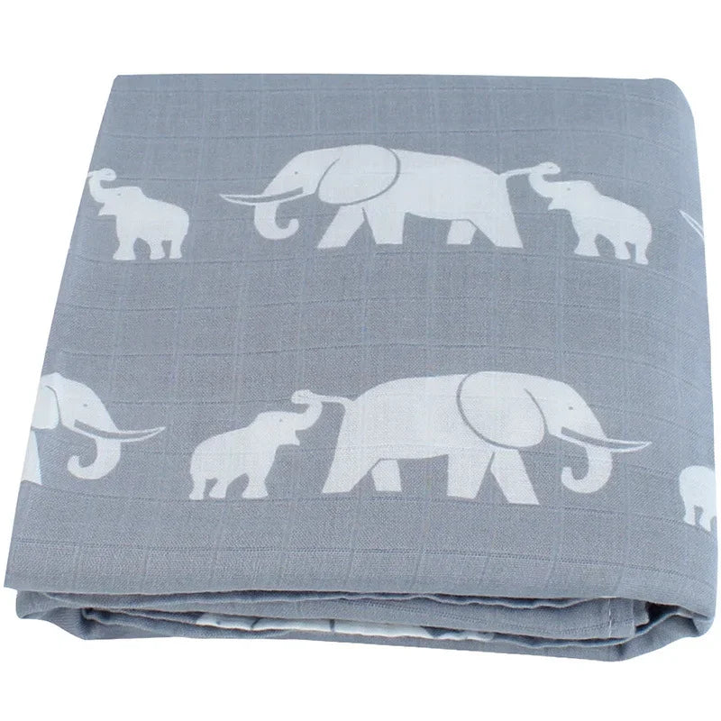 Bambus Musselin Pucktuch 120x120 Cm Blumen Neugeborenen Bettwäsche Herbst 2025 Atmungsaktiv Umweltfreundlich Baby Geschenk