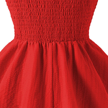 Soft Girls' Princess Dress - Tiered Sling Dress, Flattering, Polyester, For Birthday Party