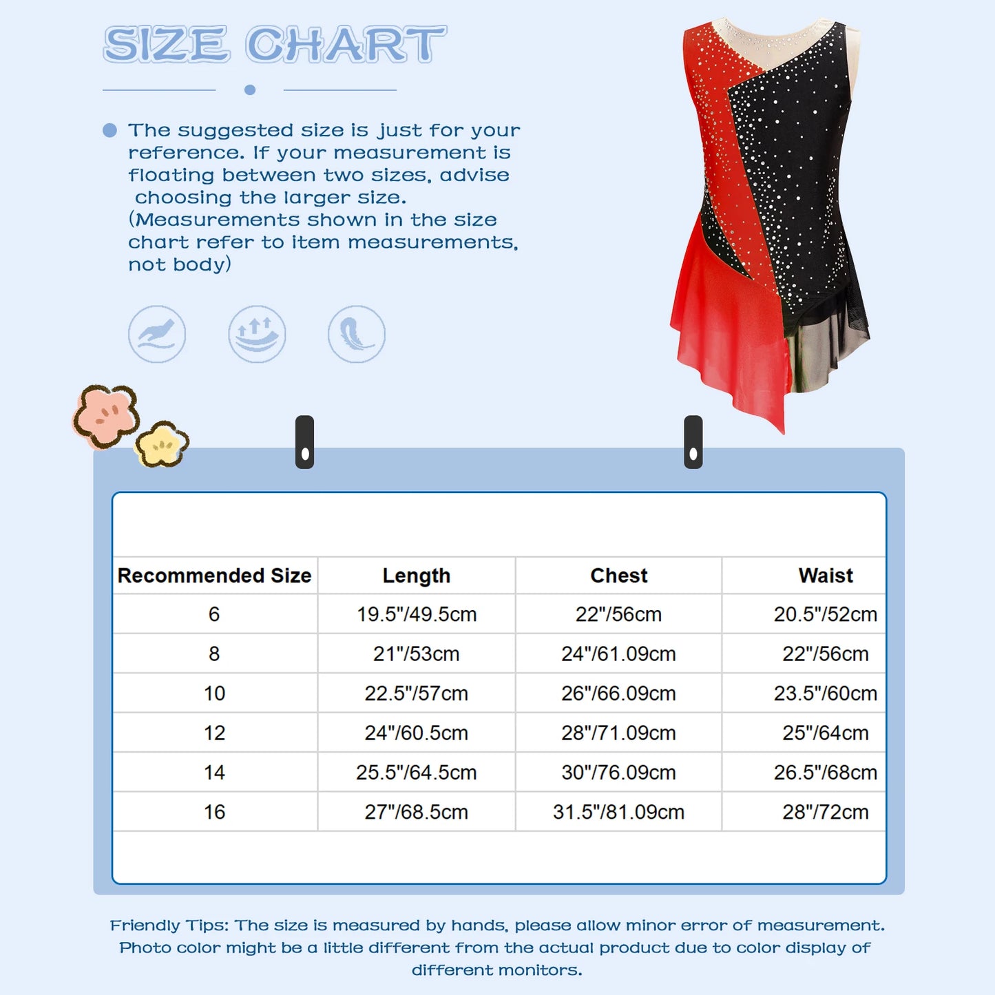 Stretchy Flattering Girls' Dance Leotard - Sleeveless Rhinestone Mesh Top, Polyester, Nylon, Elastane, For Competition