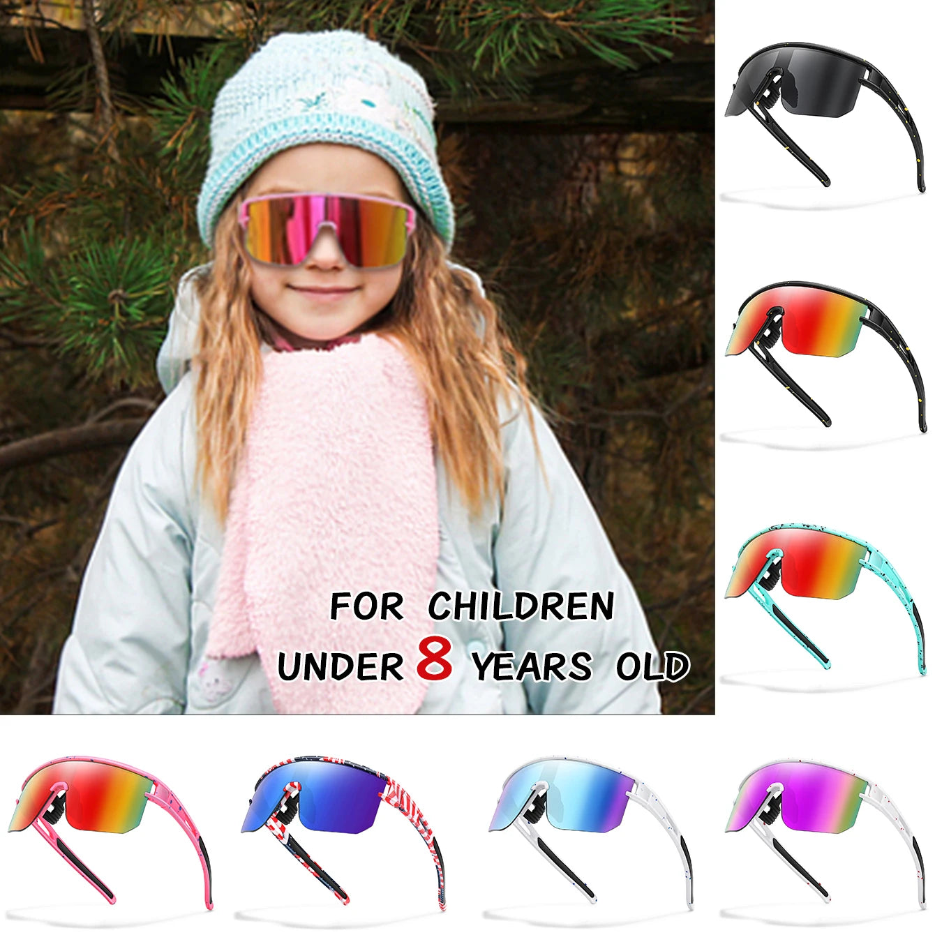 Gafas de sol deportivas para niños con protección UV400 para juegos al aire libre regreso a clases 2026