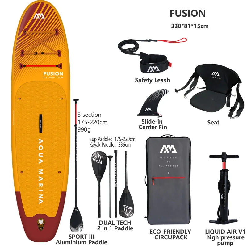 Variant image for Inflatable Stand Up Paddle Board 330x81x15cm with Complete Accessory Set for All Water Sports-5