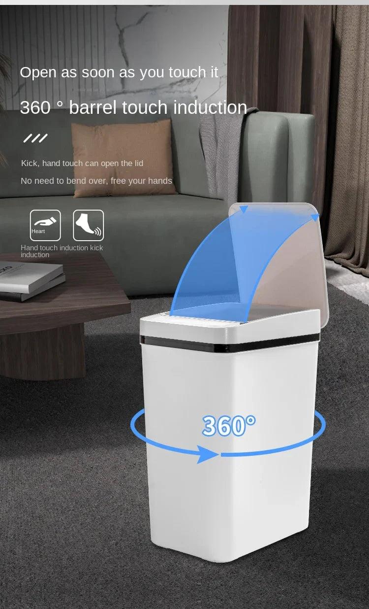 Smart Trash Can Automatic Sensor Bin Touchless Odor Control