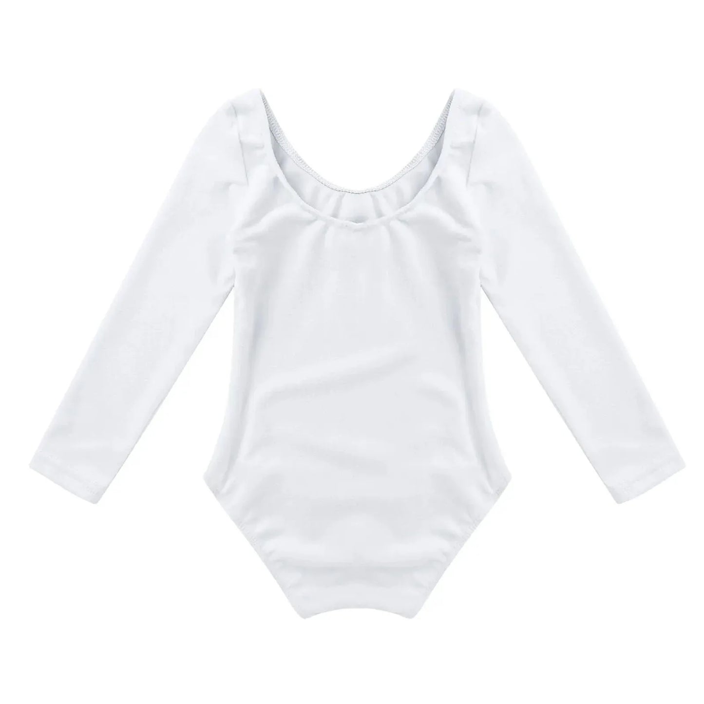 Lightweight Girls' Leotard – Long-Sleeve Ballet, Polyester, For Dance Class And Practice