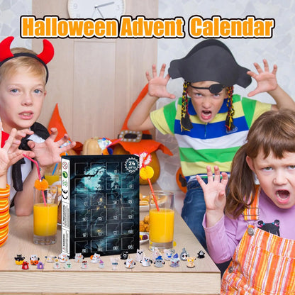 Calendario de Adviento de Halloween 24 Días Decoración de Mesa Coleccionable