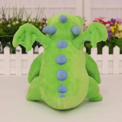 Ensemble de trois peluches dragon Jouet rouleau en rondin