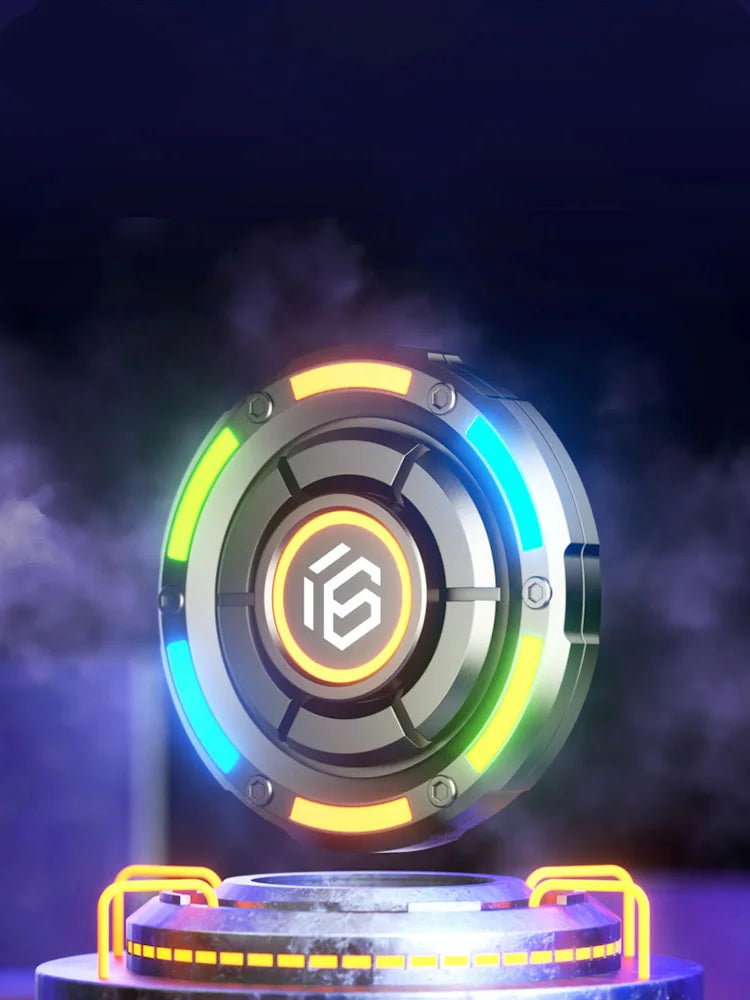 EDC Fidget Spinner Metal Luminous Push Card Coin Stress Toy